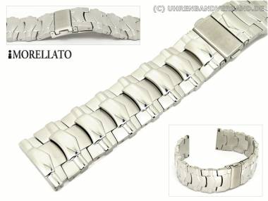 Uhrarmband 24mm Edelstahl -Moonlight- massiv extravagant teilpoliert von MORELLATO - Bild vergr��ern 
