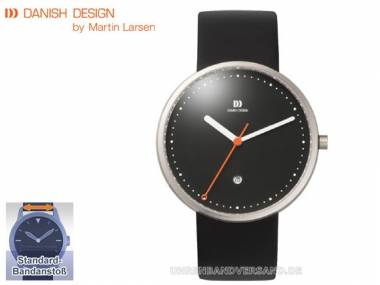 Herrenuhr Edelstahl Ziffernblatt schwarz Lederband by Martin Larsen von Danish Design (*DD*HU*) - Bild vergr��ern 