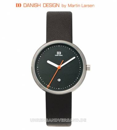 1a Angebot: Damenuhr Edelstahl Ziffernblatt schwarz by Martin Larsen von Danish Design (*DD*DU*) - Bild vergr��ern 