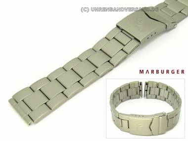 Uhrenarmband Edelstahl 18-20mm Wechselansto� titanfarben matt von Marburger - Bild vergr��ern 