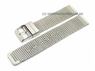 Uhrenarmband 18mm Edelstahl Milanaise poliert Dornschlie�e - Bild vergr��ern 