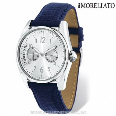 1a Angebot: Klassische Herrenuhr Edelstahl Ziffernblatt silber von Morellato (*MT*HU*) - Bild vergr��ern 