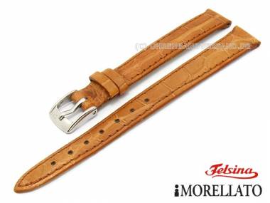 Uhrarmband echt Alligator 12mm hellbraun Felsina-Kollektion von MORELLATO (Schlie�enansto� 10 mm) - Bild vergr��ern 