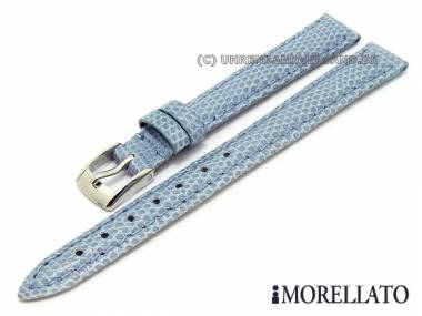 Uhrarmband -Violino Lucertola- 12mm hellblau echt Eidechse von MORELLATO (Schlie�enansto� 10 mm) - Bild vergr��ern 