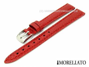 Uhrarmband -Violino Lucertola- 12mm rot echt Eidechse von MORELLATO (Schlie�enansto� 10 mm) - Bild vergr��ern 