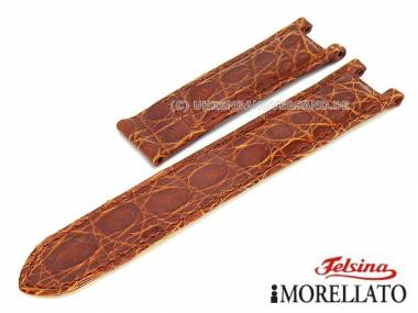 Uhrarmband echt Krokodil 18mm goldbraun f�r Cartier von MORELLATO Felsina (Schlie�enansto� 18 mm) - Bild vergr��ern 