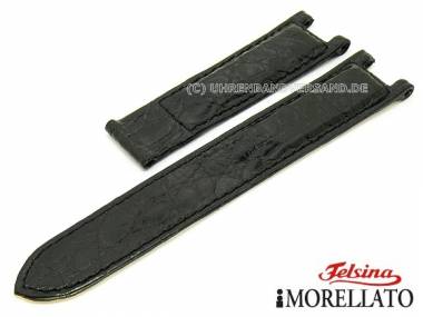 Uhrarmband echt Krokodil 18mm schwarz f�r Cartier von MORELLATO Felsina (Schlie�enansto� 18 mm) - Bild vergr��ern 