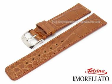 Uhrarmband echt Alligator 20mm hellbraun Felsina-Kollektion von MORELLATO (Schlie�enansto� 18 mm) - Bild vergr��ern 
