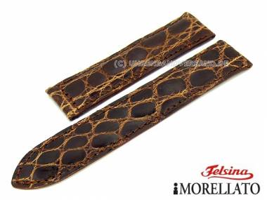 Uhrarmband echt Krokodil 18mm dunkelbraun f�r Cartier von MORELLATO Felsina (Schlie�enansto� 18 mm) - Bild vergr��ern 