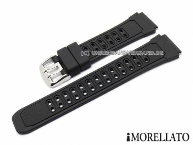 Uhrenarmband -Trasimeno- 22mm schwarz Synthetik silikonartig von MORELLATO - Bild vergr��ern 