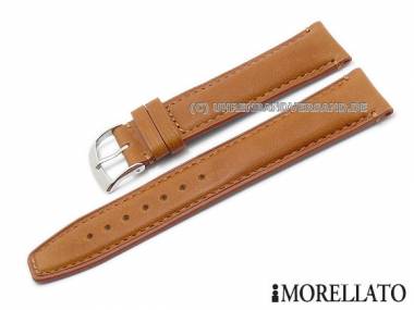 Uhrenarmband -Corot- 20mm hellbraun Kalbsleder abgen�ht von MORELLATO (Schlie�enansto� 18 mm) - Bild vergr��ern 