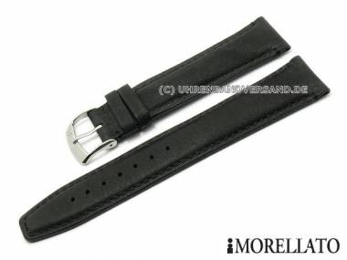 Uhrenarmband -Corot- 16mm schwarz Kalbsleder abgen�ht von MORELLATO (Schlie�enansto� 14 mm) - Bild vergr��ern 