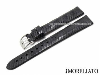 Uhrenarmband -Vanity- 14mm schwarz Kalbsleder gepr�gt von MORELLATO (Schlie�enansto� 12 mm) - Bild vergr��ern 