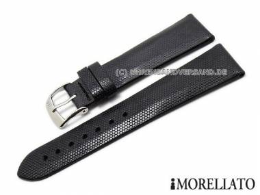 Uhrenarmband -Vanity- 16mm schwarz Kalbsleder gepr�gt von MORELLATO (Schlie�enansto� 14 mm) - Bild vergr��ern 