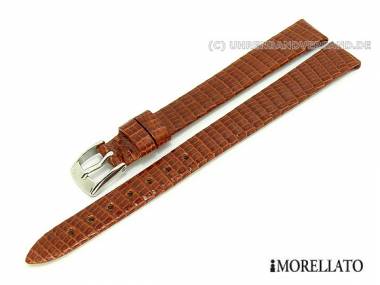 Uhrenarmband XL -Livorno Lucertola- 14mm goldbraun echt Eidechse MORELLATO (Schlie�enansto� 12 mm) - Bild vergr��ern 