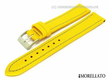Uhrarmband 24mm gelb -Tipo Locman- Lorica wasserfest hellgraue Naht von MORELLATO - Bild vergr��ern 