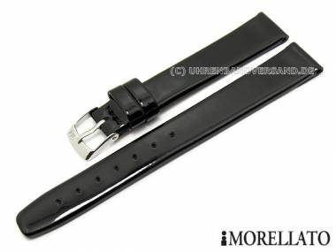 Uhrenarmband 14mm schwarz -Shiny- Lackleder von MORELLATO (Schlie�enansto� 12 mm) - Bild vergr��ern 