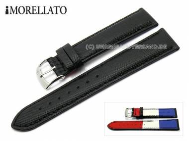 Uhrenarmband 24mm schwarz -Kajak- wasserfest abgen�ht von MORELLATO (Schlie�enansto� 22 mm) - Bild vergr��ern 