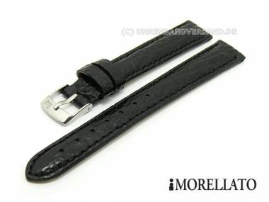 Uhrarmband 14mm schwarz -Touring Squalo Calf- Hai-Pr�gung abgen�ht von MORELLATO - Bild vergr��ern 