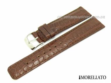 Uhrarmband echt Alligator 20mm dunkelbraun matt Felsina-Kollektion MORELLATO (Schlie�enansto� 18 mm) - Bild vergr��ern 
