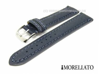Uhrarmband -Degas Toro- 20mm dunkelblau echt Stierleder von MORELLATO - Bild vergr��ern 
