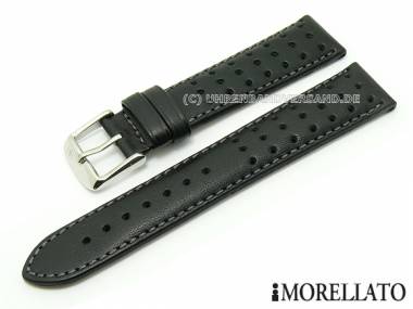 Uhrenarmband 18mm schwarz Racing-Design glatt von MORELLATO (Schlie�enansto� 16 mm) - Bild vergr��ern 