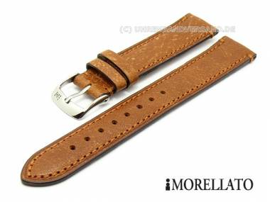 Uhrarmband -Pissarro Bufalo Vintage- 20mm goldbraun B�ffelleder von MORELLATO - Bild vergr��ern 