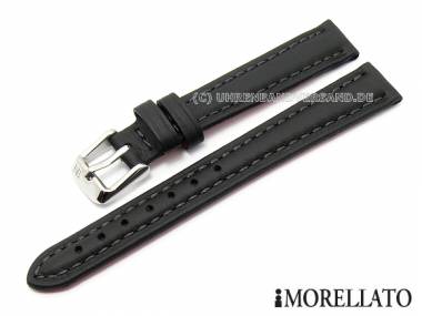 Uhrarmband -Fitness- 14mm schwarz K�nguru-Leder von MORELLATO (Schlie�enansto� 12 mm) - Bild vergr��ern 