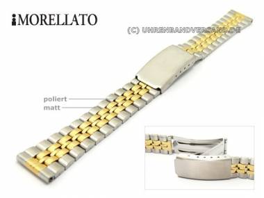 Uhrarmband 12mm Edelstahl bicolor teilweise poliert klassisch-schlicht von MORELLATO - Bild vergr��ern 