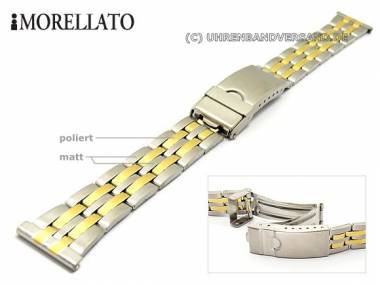Uhrarmband 16mm Edelstahl bicolor teilweise poliert klassisch-schlicht von MORELLATO - Bild vergr��ern 
