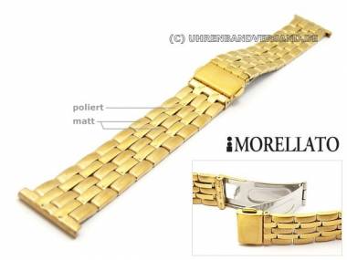 Uhrarmband 20mm Edelstahl vergoldet teilweise poliert von MORELLATO - Bild vergr��ern 