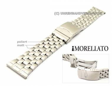 Uhrarmband 22mm Edelstahl teilweise poliert klassisch-elegant von MORELLATO - Bild vergr��ern 