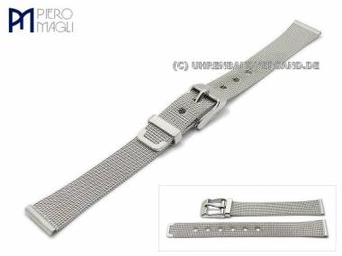 Uhrenarmband Edelstahl 14mm Milanaise feines Geflecht von Piero Magli - Bild vergr��ern 