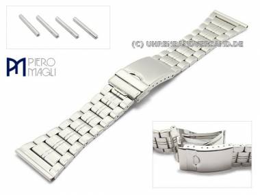 Uhrenarmband Edelstahl 28-32mm Wechselansto� mit Sicherheitsfaltschlie�e von Piero Magli - Bild vergr��ern 
