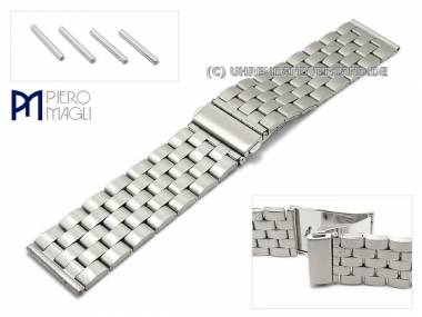 Uhrenarmband Edelstahl 26-30mm Wechselansto� matt mit Faltschlie�e von Piero Magli - Bild vergr��ern 