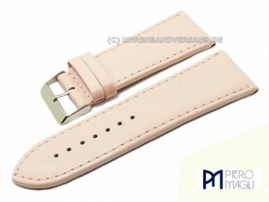 Uhrenband 34mm lachs glatt elegant abgen�ht von Piero Magli (Schlie�enansto� 30 mm) - Bild vergr��ern 
