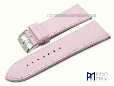 Uhrenband 34mm rosa glatt elegant abgen�ht von Piero Magli (Schlie�enansto� 30 mm) - Bild vergr��ern 