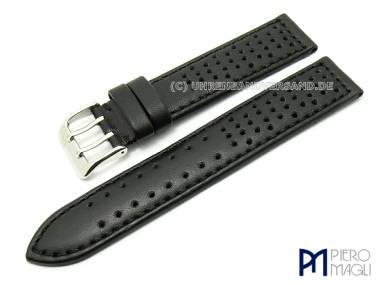 Uhrenarmband 22mm schwarz -Holes- abgen�ht von Piero Magli - Bild vergr��ern 