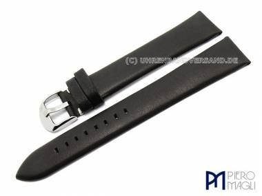Uhrenarmband XL superlang 22mm schwarz fein genarbt von Piero Magli (Schlie�enansto� 20 mm) - Bild vergr��ern 