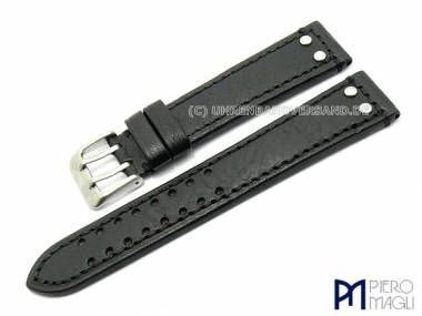Uhrenarmband -Dakota Aviator- 20mm schwarz abgen�ht von Piero Magli - Bild vergr��ern 