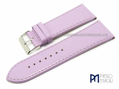 Uhrenband 34mm lila glatt elegant abgen�ht von Piero Magli (Schlie�enansto� 30 mm) - Bild vergr��ern 