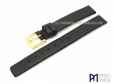 Uhrenarmband 14mm schwarz genarbt ohne Naht von Piero Magli (Schlie�enansto� 14 mm) - Bild vergr��ern 