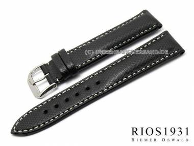 Uhrenarmband -Next- 22mm schwarz Hightechmaterial Ballistic von RIOS (Schlie�enansto� 18 mm) - Bild vergr��ern 