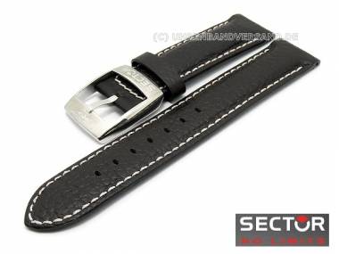 Ersatzuhrenband SECTOR 20mm Leder/Kunststoff dunkelbraun f�r R3251991025 - Bild vergr��ern 