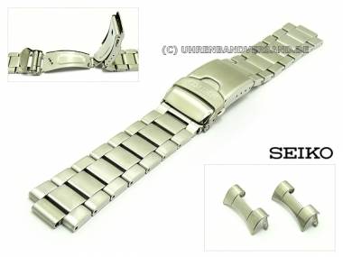 Uhrenarmband Original SEIKO 22mm Edelstahl massiv Rundansto� f�r SNZF11, SNZF13, SNZF17 etc. - Bild vergr��ern 