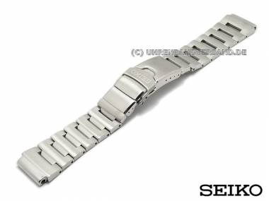 Ersatz-Uhrenarmband SEIKO 20mm Edelstahl massiv mit Tauchverl�ngerung f�r SKZ203, SKZ213 etc. - Bild vergr��ern 