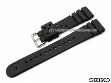 Ersatz-Uhrenarmband SEIKO 22mm schwarz Kunststoff f�r SDS001J1, SDS003J1 etc. - Bild vergr��ern 