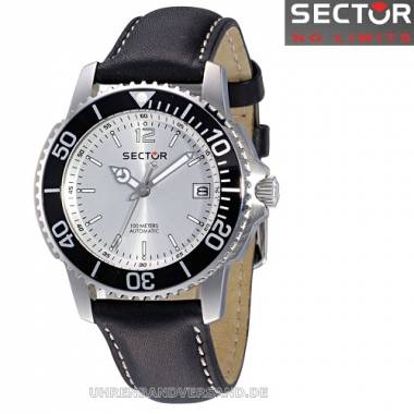 Automatikuhr Edelstahl Ziffernblatt silber von Sector (*SC*HU*) - Bild vergr��ern 