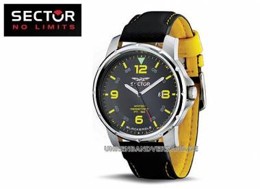 Herrenuhr sportlich Edelstahl Ziffernblatt schwarz von Sector (*SC*HU*) - Bild vergr��ern 