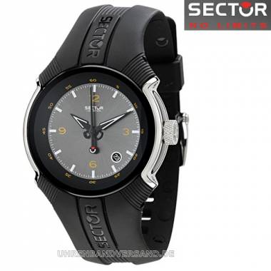 1a Angebot: Sportliche Herrenuhr -3H- Aluminium/Edelstahl Ziffernblatt anthrazit Sector (*SC*HU*) - Bild vergr��ern 